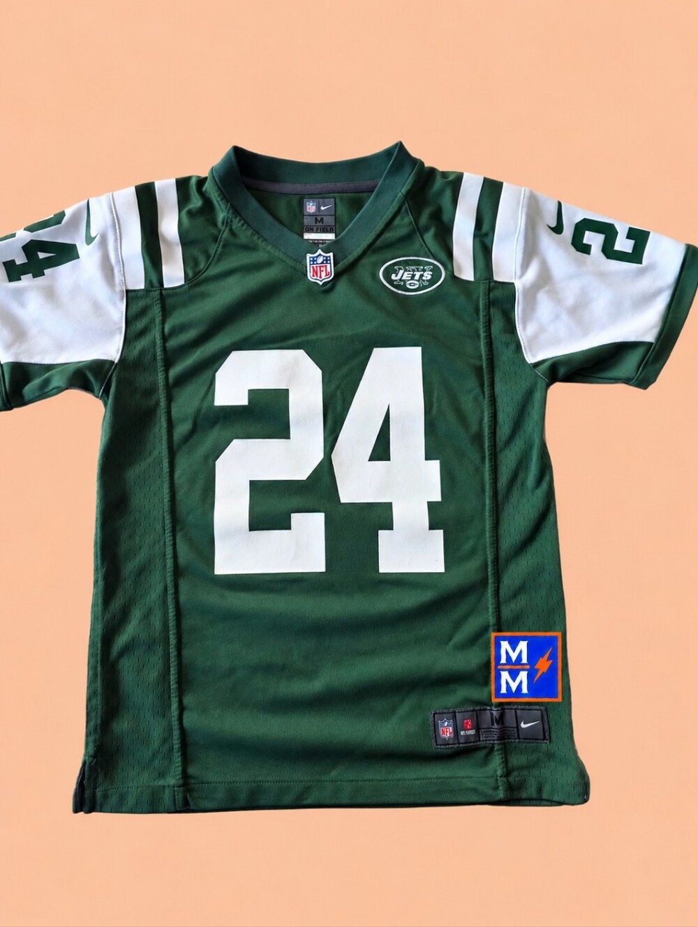 New York Jets Darrelle Revis #24 Nike On Field Jersey Youth M